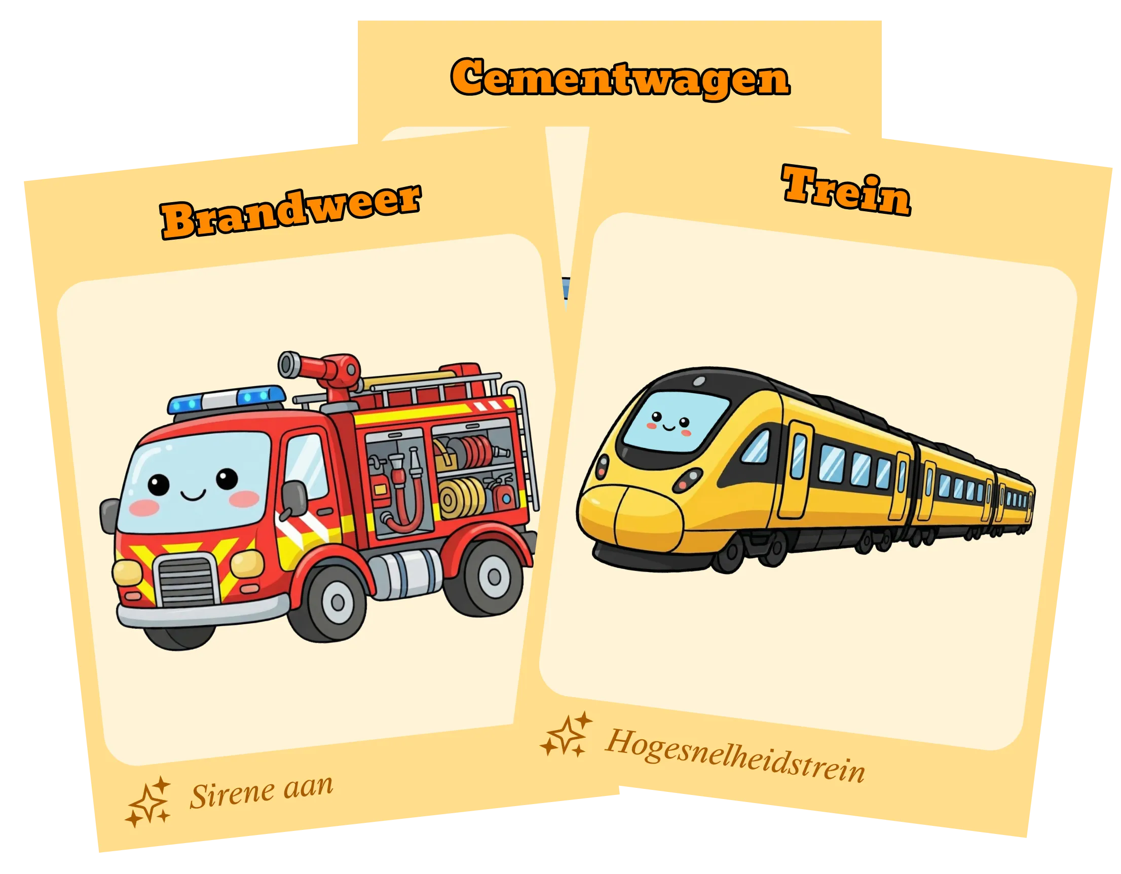 Drie kaarten van AutoVlucht